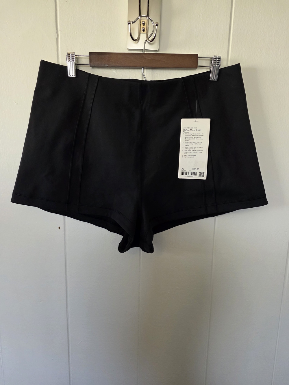 Lululemon Define Micro Short *Luon Size XL NWT